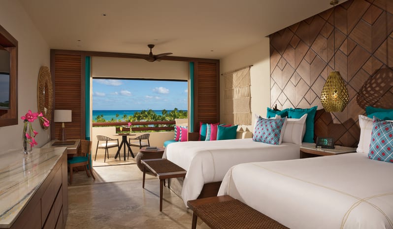 SECRETS MAROMA BEACH RESORT - JUNIOR SUITE OCEAN VIEW TWIN BED